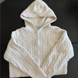 Sunday Best Ivory Cable Knit Cardigan